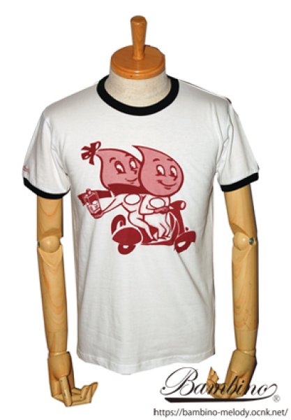 画像1: BAMBINO BC-241 T-SHIRTS (Tシャツ)  DROP WHITE (1)